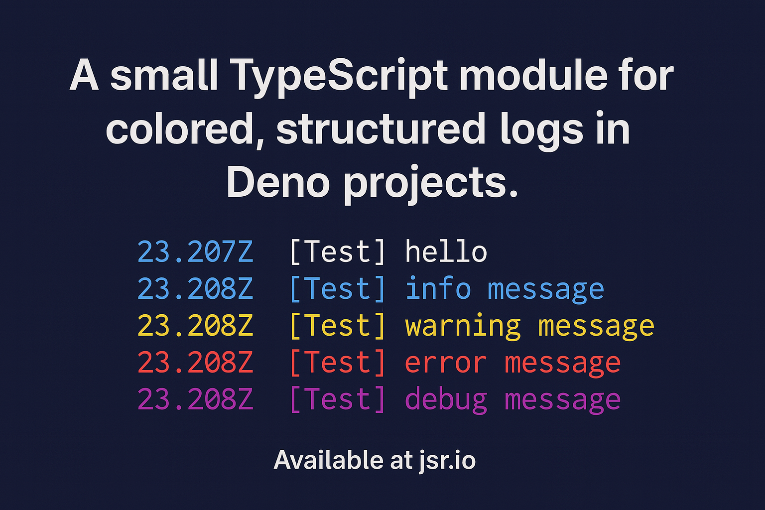 Deno Logger de MNLaugh